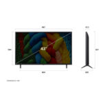 LG 43 (108cm) Smart 4K Gen8, Filmmaker Mode with Dolby Atmos (43NANO83A6A)