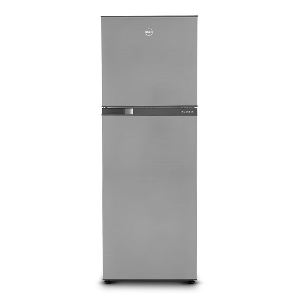 BPL 233L 2 Star Double Door Frost Free Inverter Refrigerator (BRFI250RBVIST, Silver)
