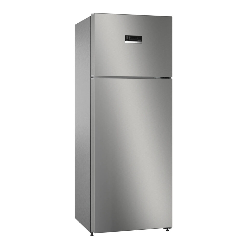 Bosch 334L 2 Star Series Frost Free Double Door Refrigerator (CTC35S02NI, Shiney Silver)