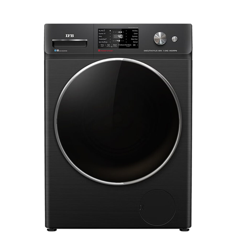 IFB 11 kg 5 Star Front Load Fully Automatic Washing Machine, RPM 1400 (Executive Plus BXN 1114KH, Black)