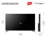 Impex evoQ 43 Inch QLED Google Smart LED TV | Dolby Vision, Dolby Atmos, Android 14 (43S4QLC3)