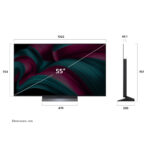 LG 139cm (55 Inch) OLED Smart LED TV , α9 AI Processor 4K Gen8, Dolby Vision, Dolby Atmos (OLED55C56LA) - Image 2