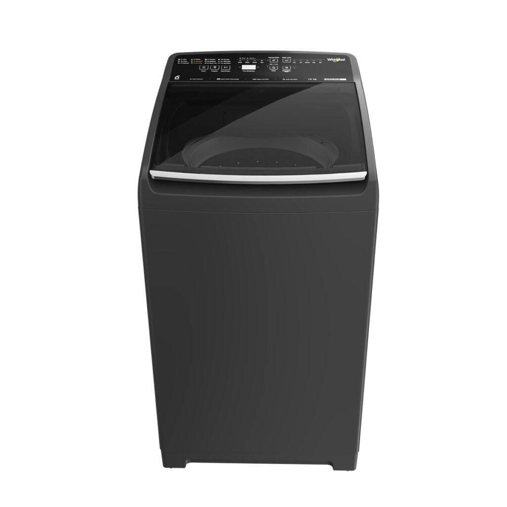 Whirlpool 7.5kg 5 Star Fully Automatic Top Load Washing Machine with In-Built Heater (STAINWASHPRO7.5, Grey)