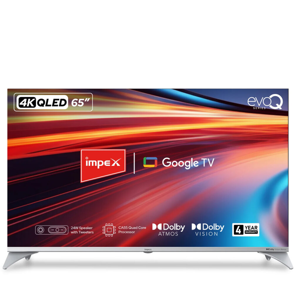 Impex evoQ 65 Inch QLED UHD Smart Google Led TV (65S4QLC3)