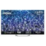 Haier 80cm (32 Inch) QLED Full HD Smart Google TV, Dolby Audio (H32S80FFX, Grey)