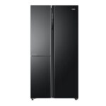 Haier 598L 3 Star 3 Door Side by Side Convertible Refrigerator Wi-Fi (HRT-683KGU1, Black Glass)