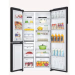 Haier 598L 3 Star 3 Door Side by Side Convertible Refrigerator Wi-Fi (HRT-683KGU1, Black Glass)