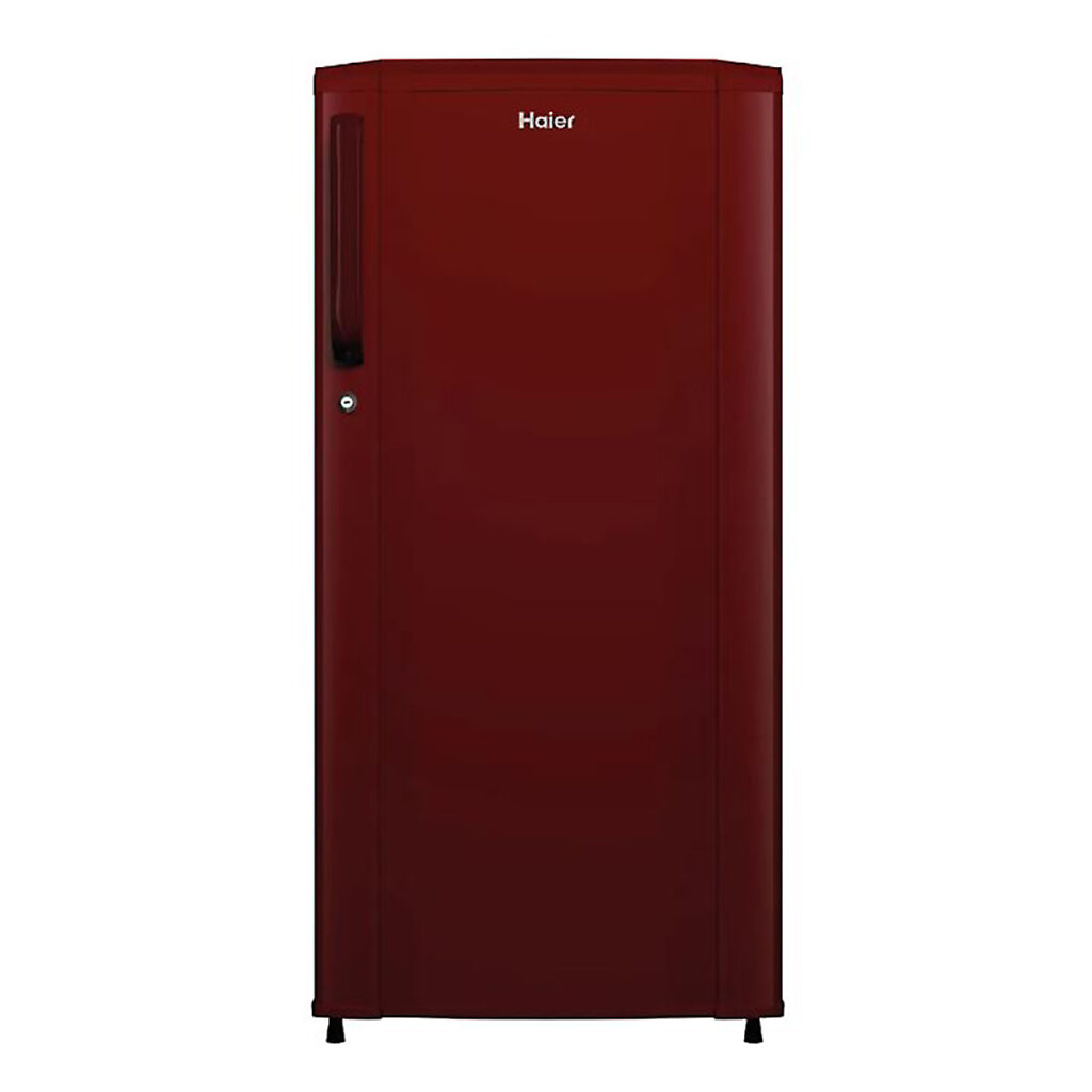 Haier 165 L 1 Star Direct Cool Single Door Refrigerator (HRD-1851BBR-P, Red Mono)