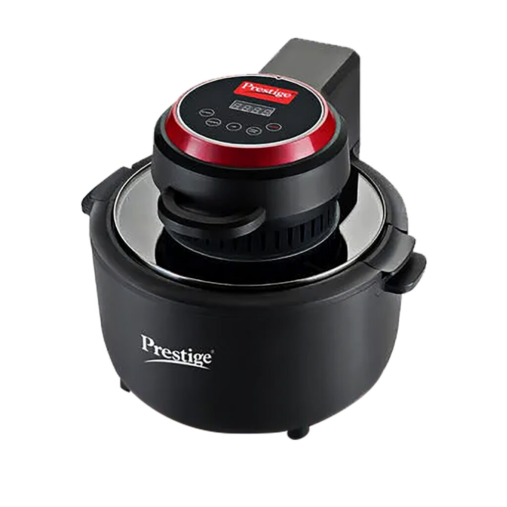 Prestige Multi-Chef All-in-One Air Fryer 6.5L Capacity ,1200 Watts Power,See Through Lid,Advance Digital Display (Black,41410)