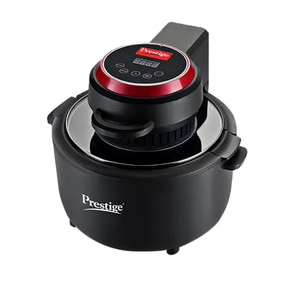 Prestige Multi-Chef All-in-One Air Fryer 6.5L Capacity ,1200 Watts Power,See Through Lid,Advance Digital Display (Black,41410)