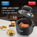 Prestige 6.5L Multi-Chef All-in-One Air Fryer, 1200W Airfry, Oven, Toast, Grill (Black)