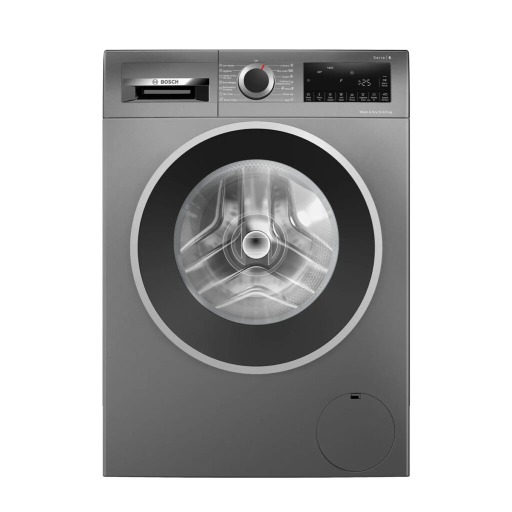 Bosch 10.5/6Kg Front Load Fully Automatic Washer Dryer, (WNA2E4UCIN, Cast iron grey)
