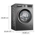 Bosch 10.5/6Kg Front Load Fully Automatic Washer Dryer, (WNA2E4UCIN, Cast iron grey) - Image 2