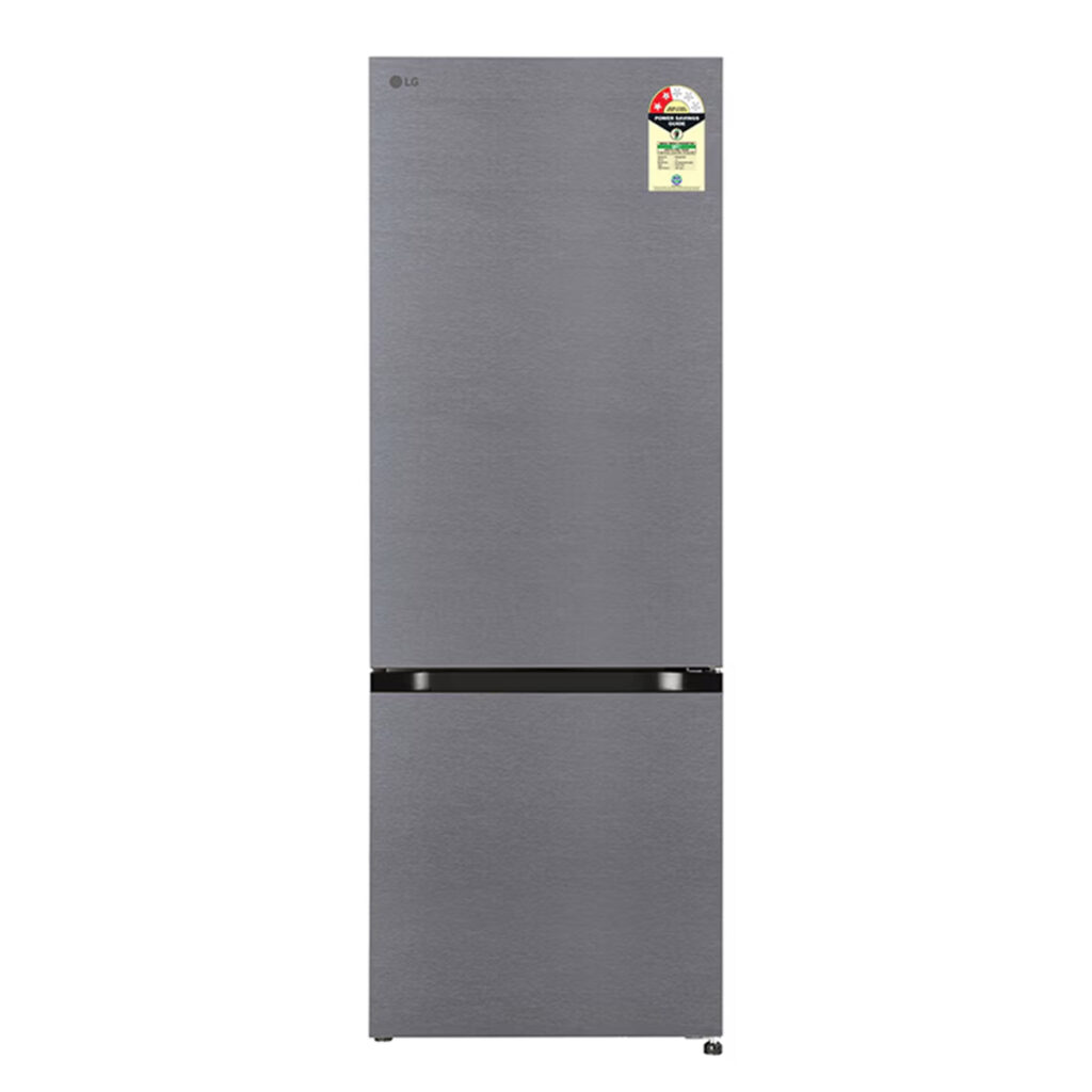LG 340L 2 Star Convertible Bottom Freezer Refrigerator, Wi-Fi (GL-B382CDSY, Dazzle Steel)
