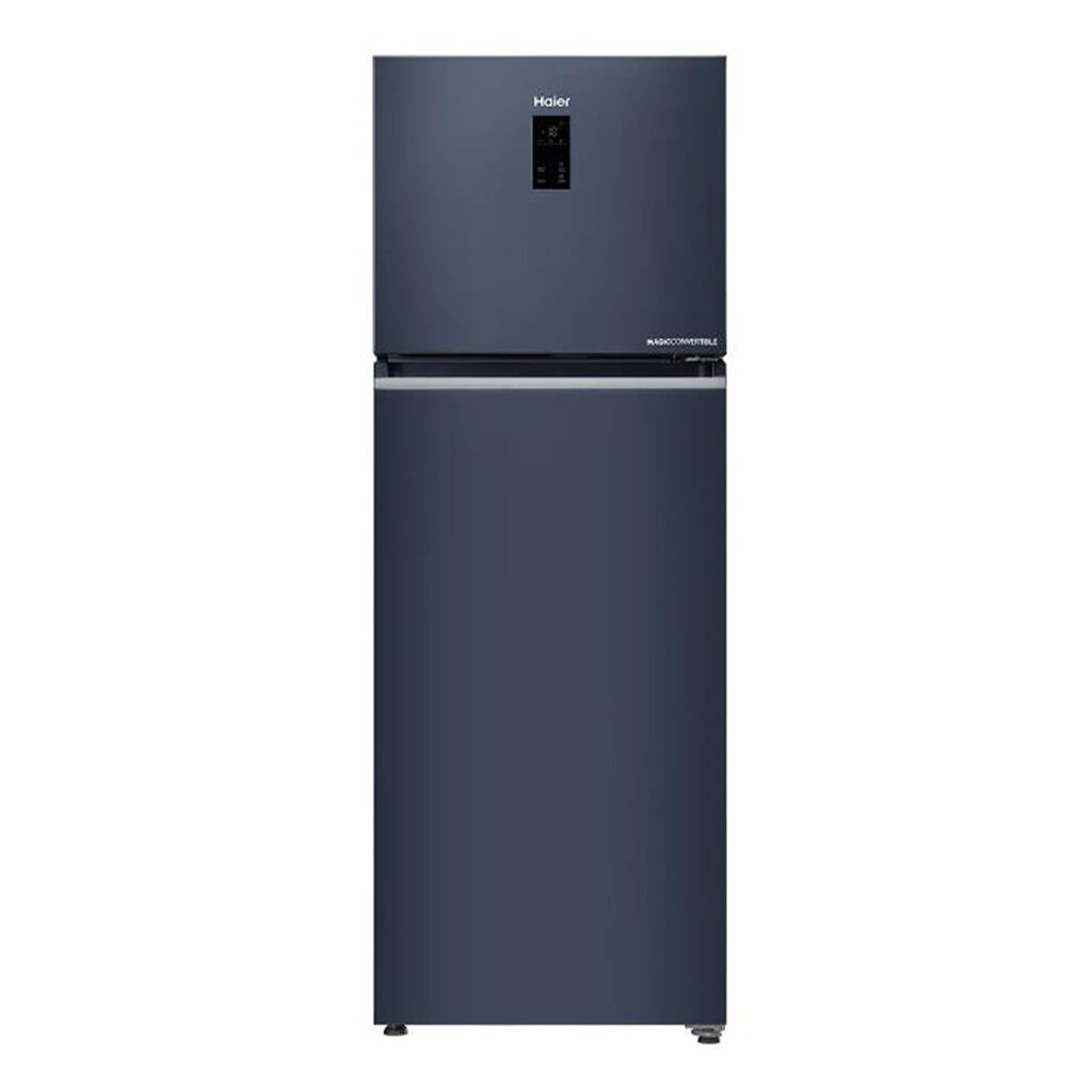 Haier 358 L 3 Star Convertible Frost Free Double Door Refrigerator (HRF-4083BLGK-P, Graphite Black)