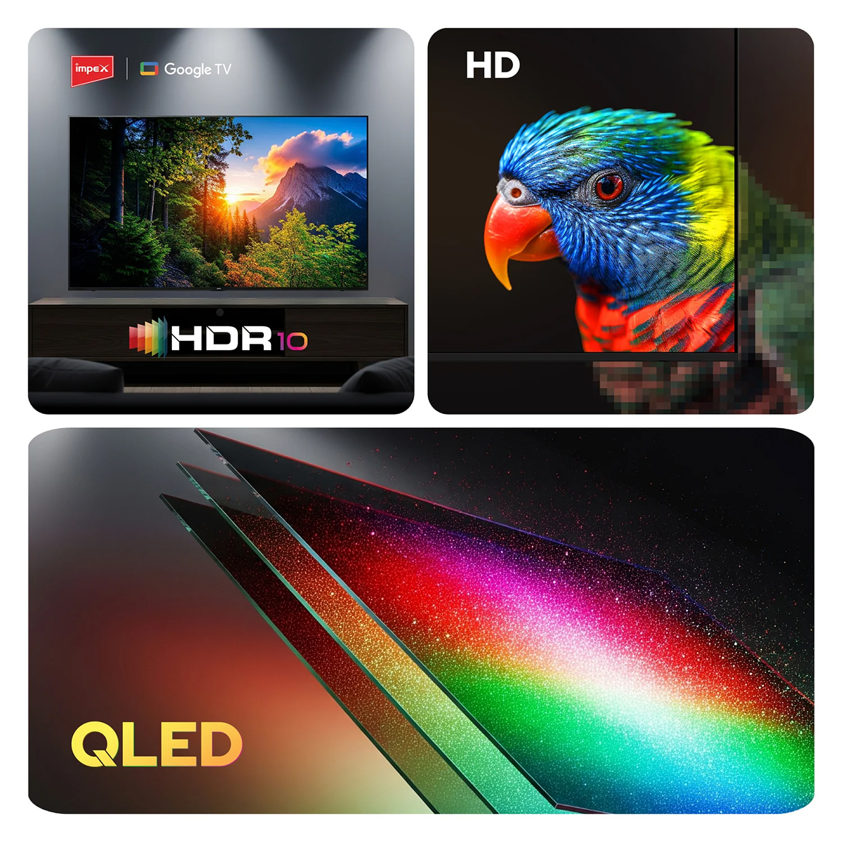 IMPEX--evoQ-32S2QLF3-(03 IMPEX 32 Inch HD QLED Google Smart TV (evoQ 32S2QLF3) - Image 2