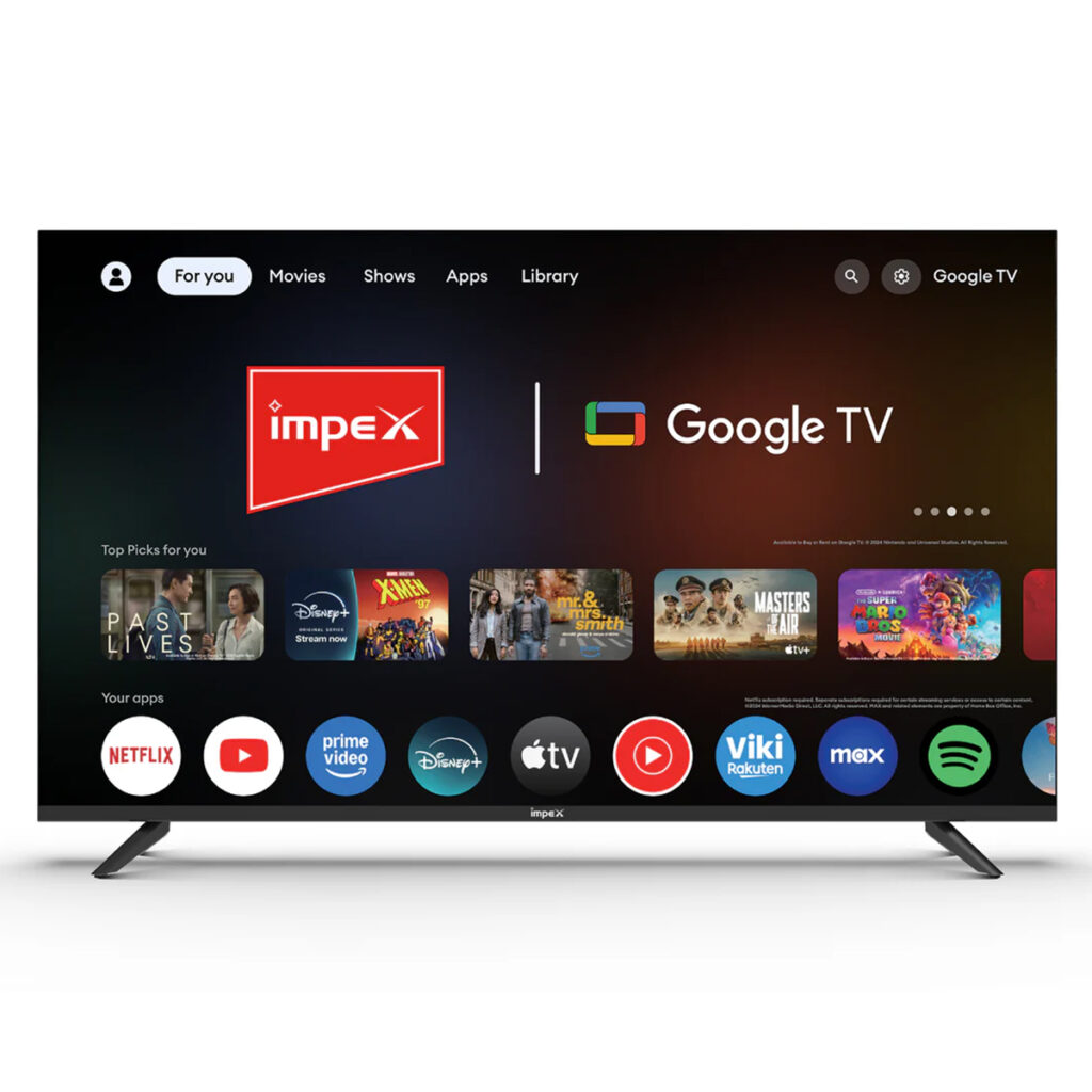 IMPEX 43 Inch Full HD QLED Smart Google TV, Dolby Audio, 4 Year Warranty (43S3QLF3)