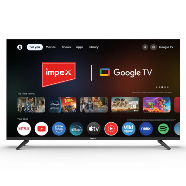 IMPEX 43 Inch Full HD QLED Smart Google TV, Dolby Audio, 4 Year Warranty (43S3QLF3)