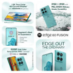 Motorola Edge 60 Fusion ( 12GB RAM,256 GB Storage ,Pantone Amazonite)