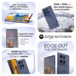Motorola Edge 60 Fusion ( 8GB RAM,256 GB Storage ,Pantone Slipstream)