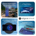 Motorola  Edge 60 STYLUS 5G ( 8GB RAM,128 GB Storage ,Pantone Surf The Web) - Image 3