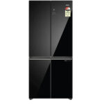 Haier 520L 3 Star Lumiere 4 Door Convertible Side by Side Refrigerator Wi-Fi (HRB-600KGU1, Black Glass)
