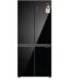 Haier 520L 3 Star Lumiere 4 Door Convertible Side by Side Refrigerator Wi-Fi (HRB-600KGU1, Black Glass)