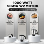 Preethi Titan 1000Watt Mixer Grinder 3 Jar (MG-283) - Image 2