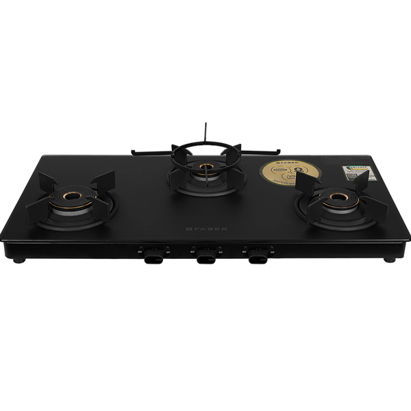 Faber 3 Burner Manual Ignition Cooktop (NEBULA 3BB BK)