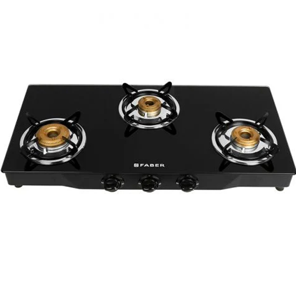 Faber 3 Burner Auto Ignition Hob Cooktop (JUMBO 3BB BK AI)