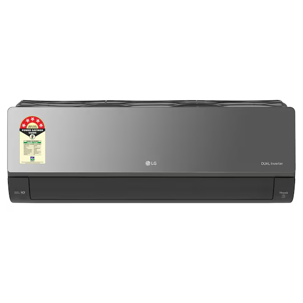 LG 1.5 Ton 5 Star AI+ Dual Inverter Convertible 6-in-1 Cooling Wi-Fi Split AC (US-Q19MWZE, Black)