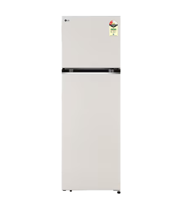 LG 272 L 2 Star Convertible Double Door Refrigerator, Smart Diagnosis (GL-S312SNBY, Natural Beige Finish)