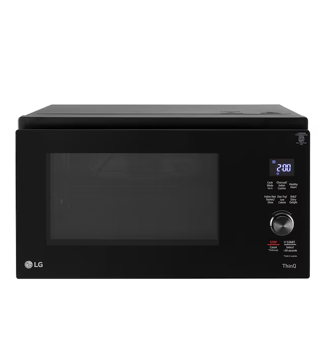 LG 32 L Scan-To-Cook Charcoal Microwave Oven (MJEN326ULW, Black)