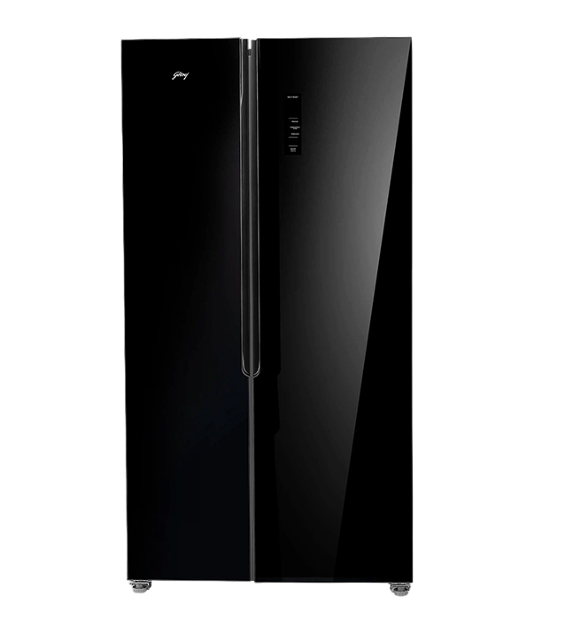 Godrej 600L 3 Star Side by Side Refrigerator (RS EONVELVET 646C RIT OP BK, Opera Black)
