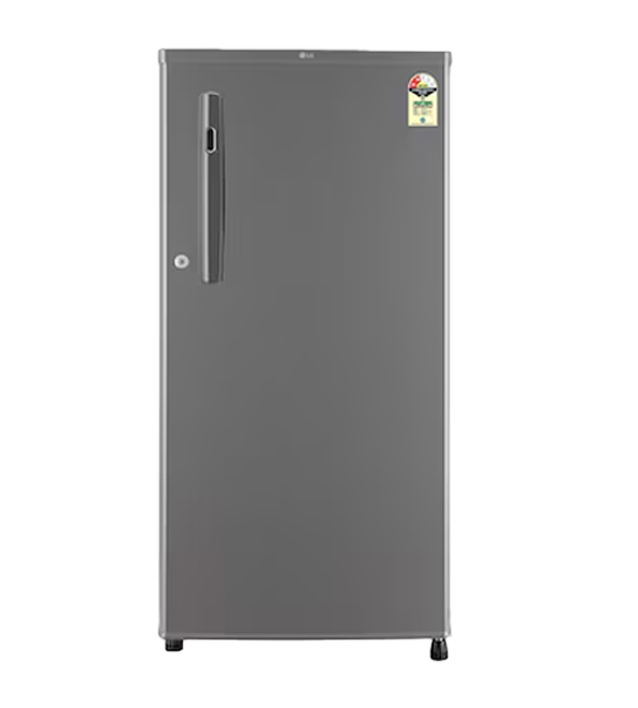 LG 185L 2 Star Direct Cool Single Door Refrigerator (GL-B199ODGC,Dim Grey Finish)