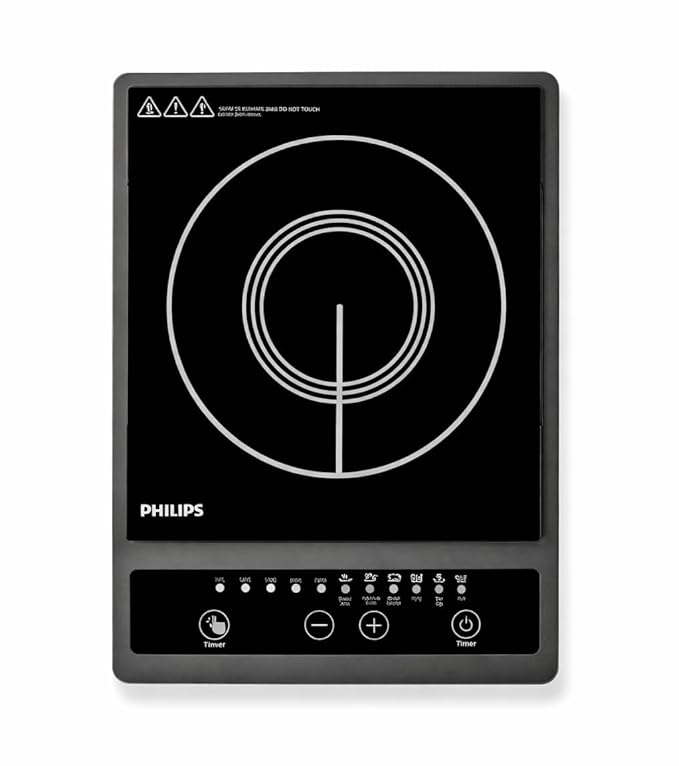 Philips 1500 W Induction Cooktop (HD4944, Blue & Black)