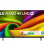 LG 108cm (43 Inch) NANO 4K UHD AI Smart TV with α5 AI Processor 4K Gen9, 2026 Model (43NU875BPLA)