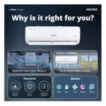 Voltas 1 Ton 3 Star Convertible Inverter Split AC, 2026 Model (123INV Vectra Emerald) - Image 3