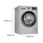 BOSCH 10 kg Fully Automatic Series 6 Front Load washing machine, 1400 Rpm (WGA254ZSIN, Silver) - Image 3