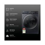 Haier F9 Pro 10 Kg 5 Star Fully Automatic Front Load Washing Machine, Rpm 1400 (HW100-DM14F9PBKU1, Black) - Image 3