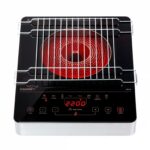 V-Guard 2200W Electric Infrared Cooktop, Compatible with All Utensils (VIRC 04, Black)