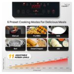 V-Guard 2200W Electric Infrared Cooktop, Compatible with All Utensils (VIRC 04, Black) - Image 6