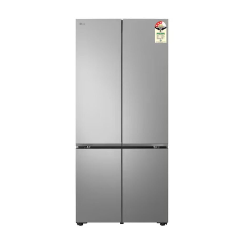 LG 574L 3 Star French Door Wi-Fi Convertible Refrigerator (GV-B23FFLMB, Prime Silver)