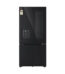 LG 610L 2 Star French Door Refrigerator, InstaView, Water Dispenser, Wi-Fi Convertible (GV-K25FFGFB, Black Glass Finish)