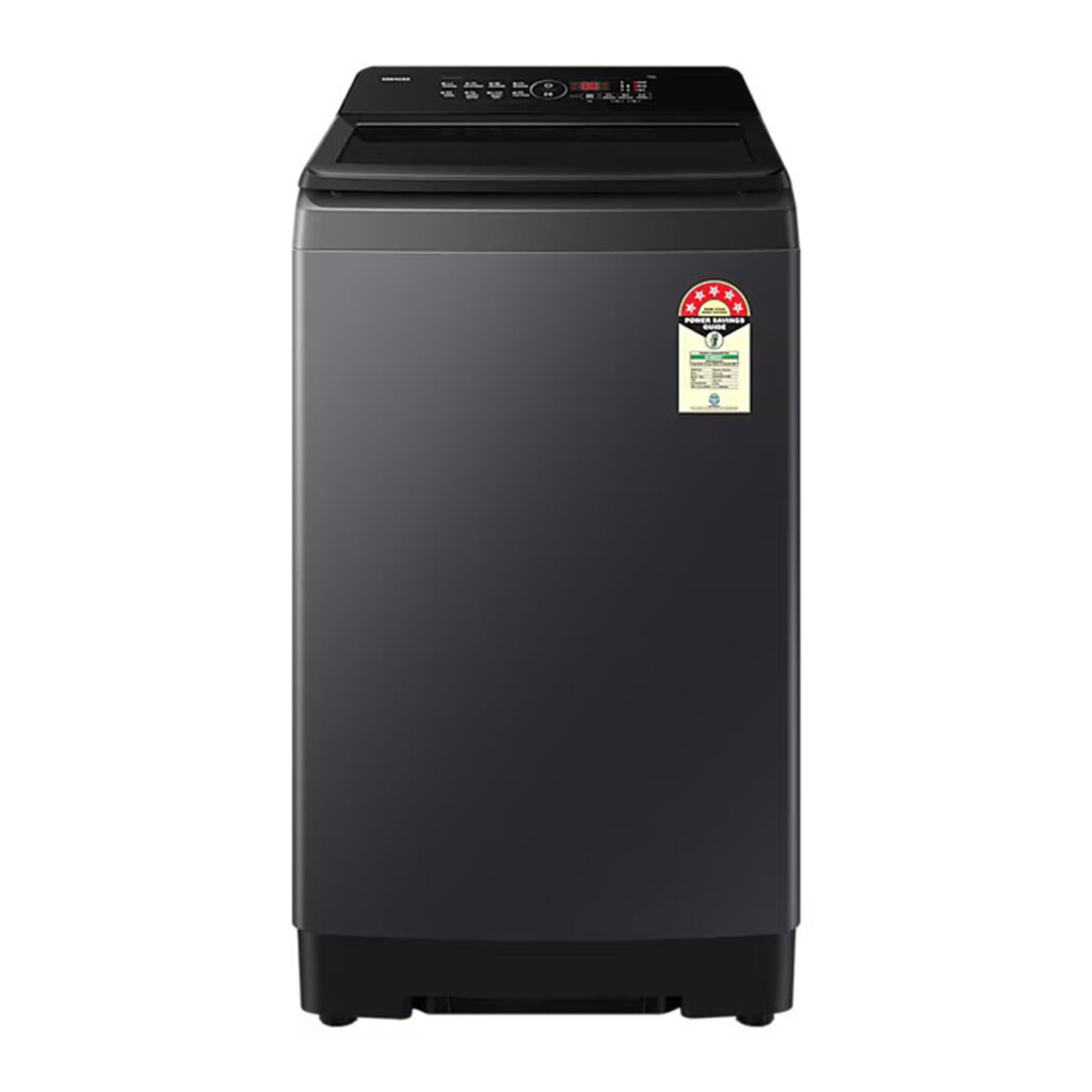 Samsung 8.0 kg 5 Star Ecobubble Fully Automatic Top Load Washing Machine, 2026 Model (WA40F08D1C, Deep Charcoal)