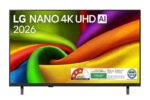 LG 139cm (55 Inch) NANO 4K UHD TV with α7 AI Processor 4K Gen9, with HDR10 Pro (55NU880BPLA)
