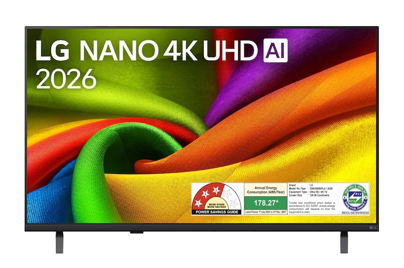 55NU880BPLA LG 139cm (55 Inch) NANO 4K UHD TV with α7 AI Processor 4K Gen9, with HDR10 Pro (55NU880BPLA)