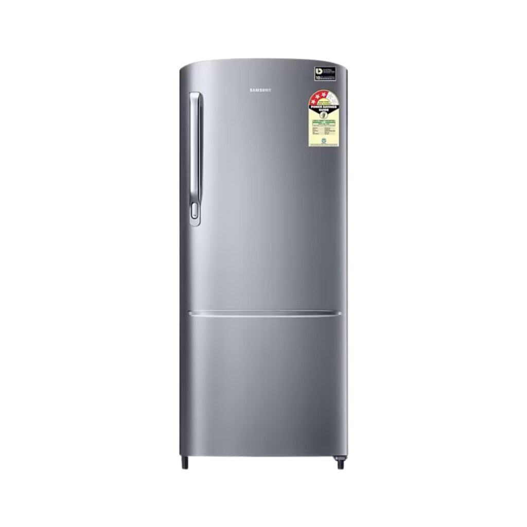 Samsung 183 L 3 Star Single Door Refrigerator (RR20H2723S8, Elegant Inox)
