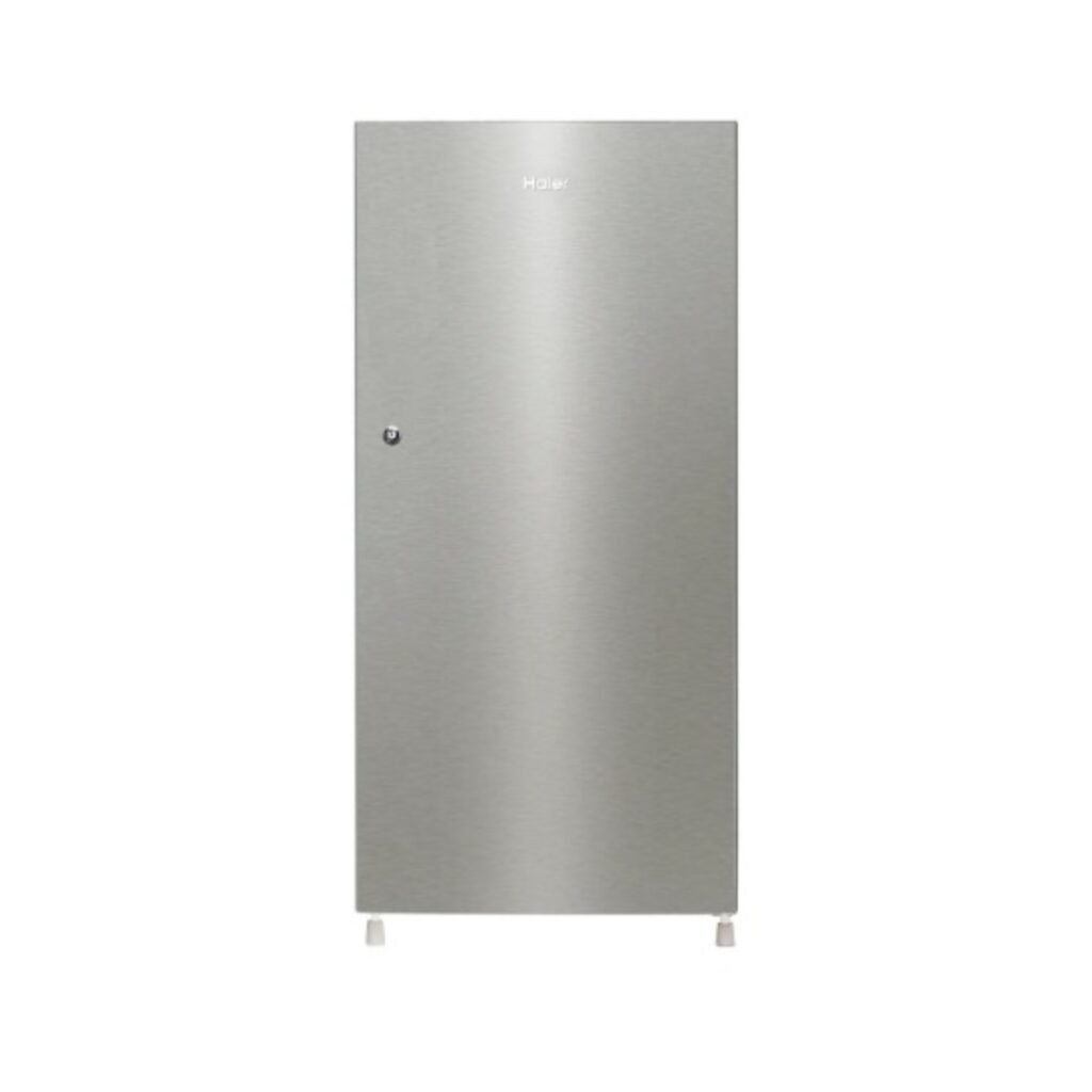 Haier 190L 5 Star Direct Cool Single Door Refrigerator, Inverter Compressor(HRD-2105BNSA-P, Nickel Steel)