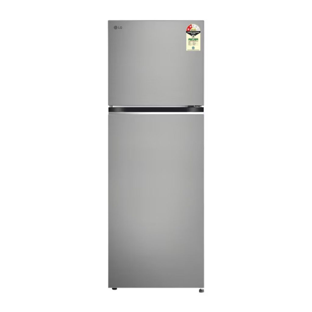 LG 466L 2 Star Double Door Refrigerator, Smart Inverter Compressor, Wi-Fi (GLT3426SNPZ, Ebony Sheen Finish)
